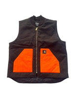 Carhartt vest re-worked  Blk/orange Full size run