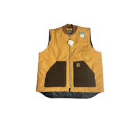 Carhartt vest re-worked  brown pockets (Full size run)