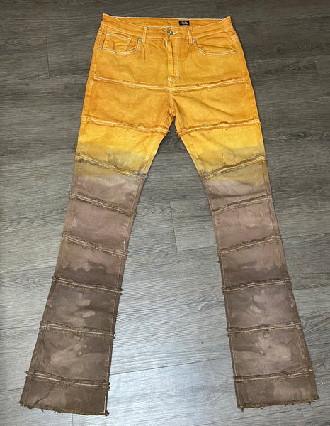 Flared Jeans-Hand Dyed